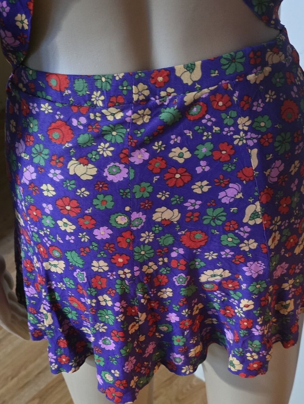 Vintage 1960's Purple Floral Long-Sleeve 2 Piece Playware - Picture 6 of 6